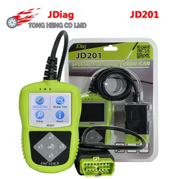 

JDiag JD201 OBD2 Fault Code Reader Automotive Scanner OBDII/EOBD/CAN Car Diagnostic Tool Battery Tester Scan Tool JD-201