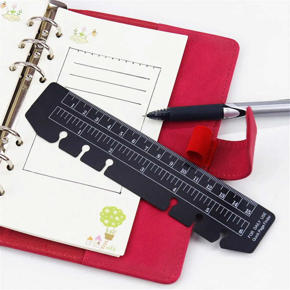 PVC6 линейка с отверстиями для файлов Binder Notebook A5 A6 A7 гибкие закладки индексные