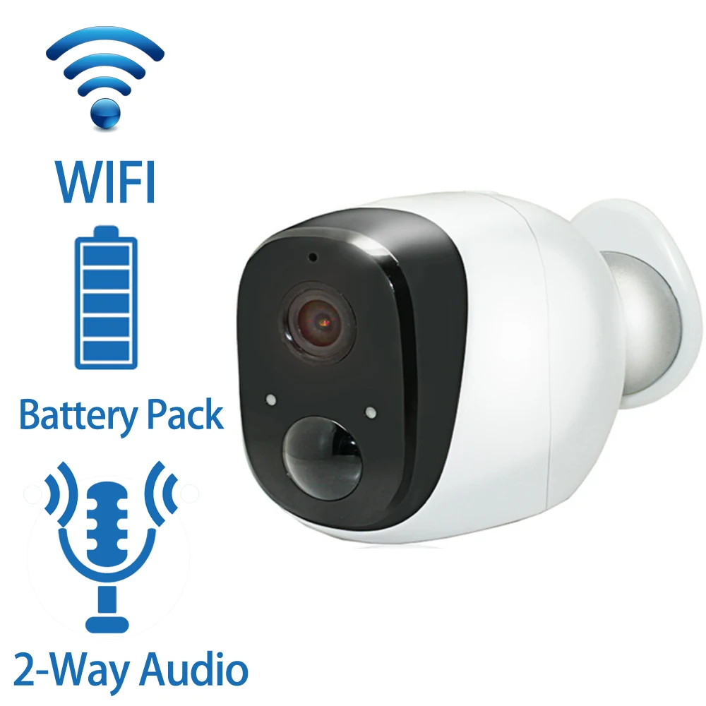 Weatherproof Night Vision WiFi Battery IP CCTV Camera