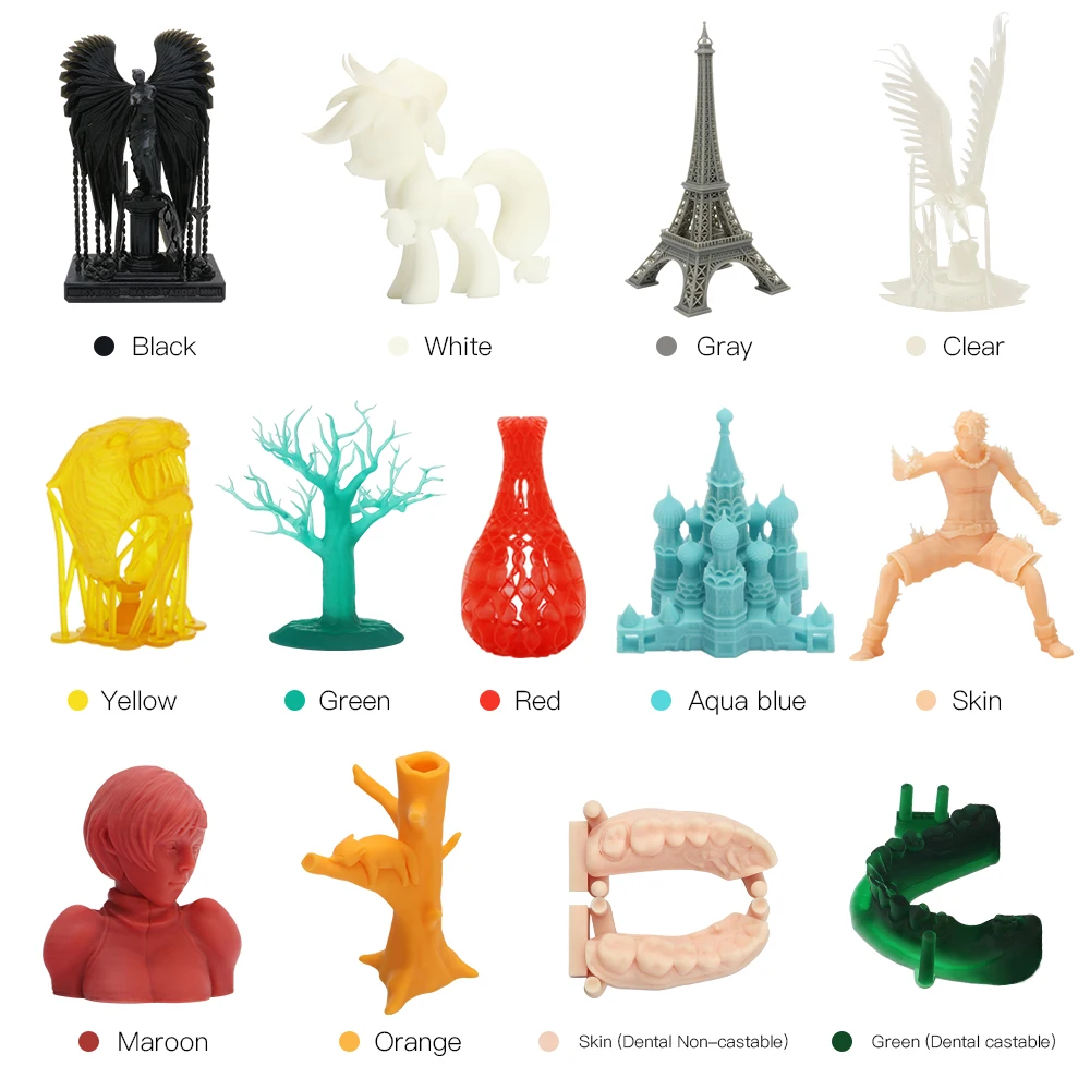 ANYCUBIC 405nm УФ смола печатный материал 3 шт. 3x1L для 3D принтера Фотон LCD UV
