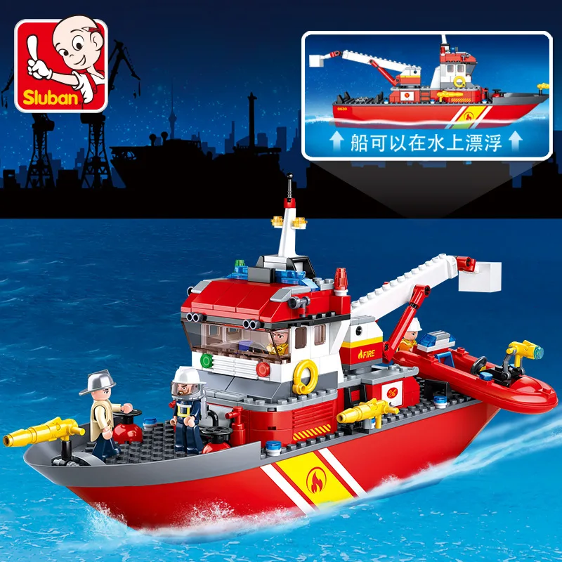 Sluban Model Toy Compatible with Lego B0630 429Pcs Fire Boat Model Building Kits Toys Hobbies Building Model Blocks Sluban Model Toy Compatible with Lego B0630 429Pcs Fire Boat Model Building Kits Toys Hobbies Building Model Blocks