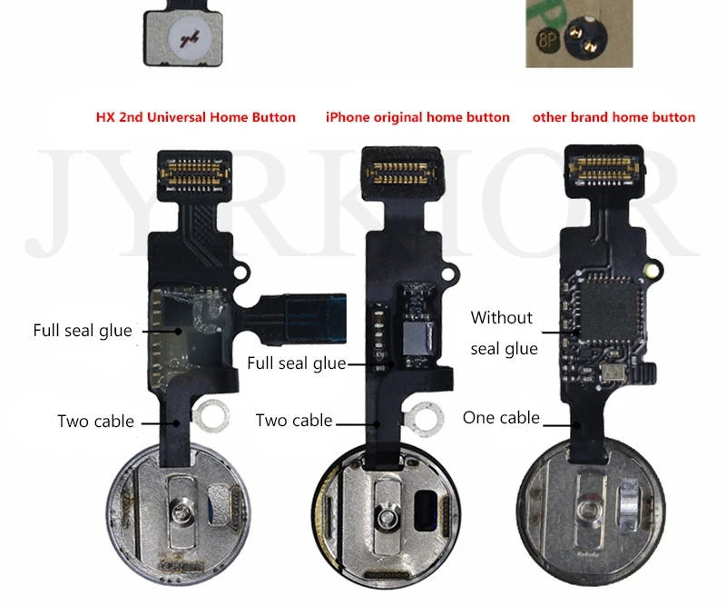 Jyrkior HX 2nd версия Универсальный Главная Кнопка Flex кабель за счет сканера отпечатков пальцев для ремонта кабеля для iPhone 7/7 Plus/8/8 Plus