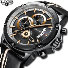 2019 Erkek Kol Saati LIGE New Mens Watches Top Brand Luxury Fashion Quartz Clock Men Casual Leather Black Sport Waterproof Watch 2019 Erkek Kol Saati LIGE New Mens Watches Top Brand Luxury Fashion Quartz Clock Men Casual Leather Black Sport Waterproof Watch