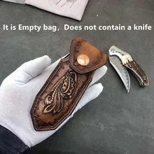 Дамасский Нож карманный складной нож Мульти кобура носить оболочка кожа ножны сумка карман