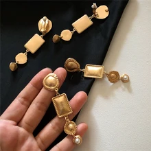 Вечное чудо ретро серьги с искусственным жемчугом Geo вечерние серьги в стиле хип-хоп подарок Brincos супер Подиум редкая драма Топ Платье ins 3623