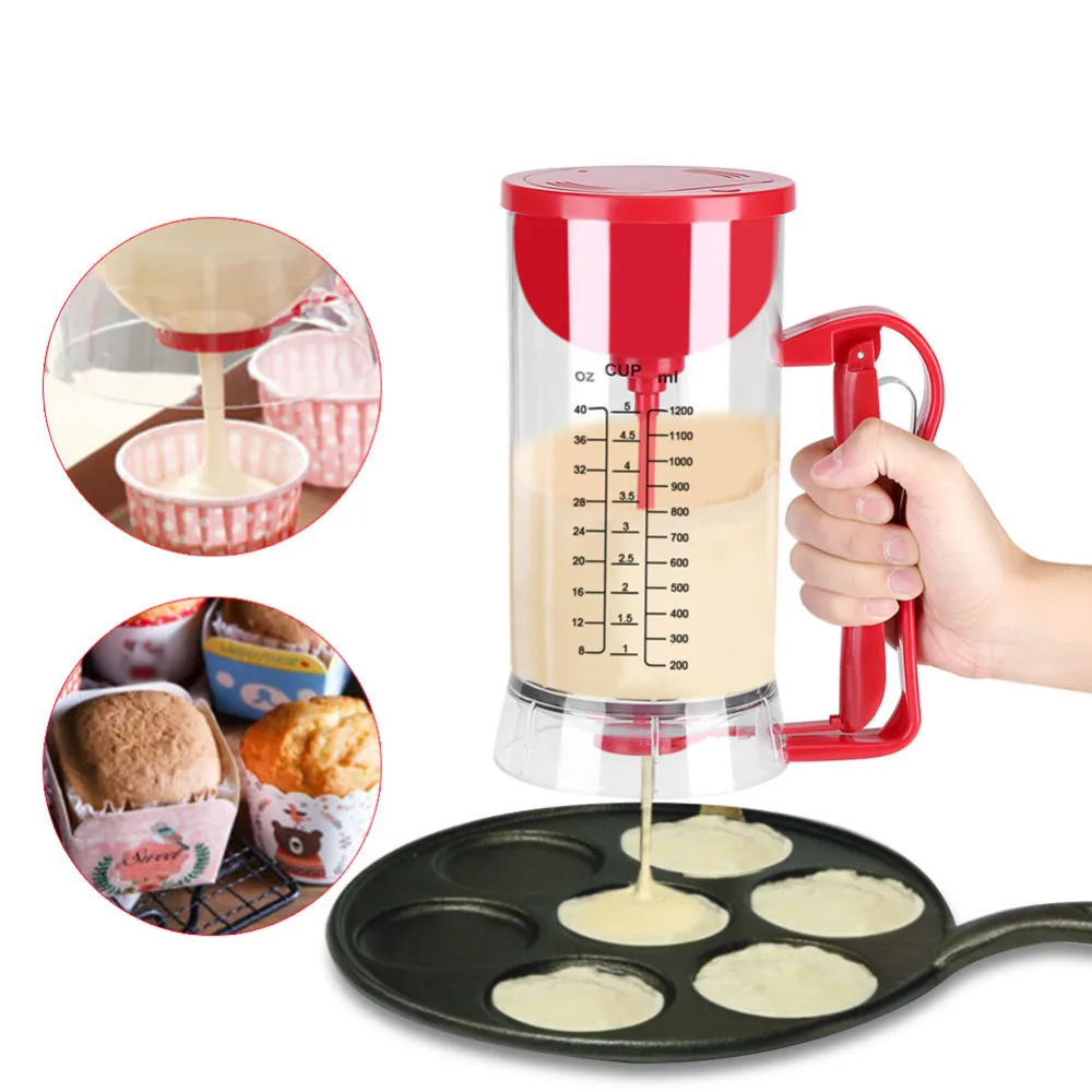 Electric Battery Powered Pancake Mixer Dispenser Pancake Cupcake