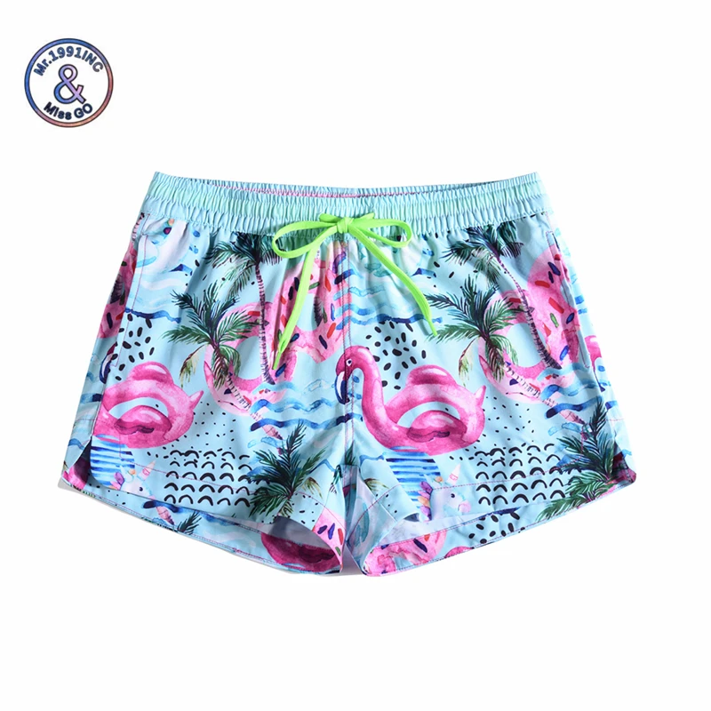 Women Summer Shorts Casual Drawstring Waistband coconut wind graffiti 3D print Beach Style Swim Pool with Pocket Female Shorts Women Summer Shorts Casual Drawstring Waistband coconut wind graffiti 3D print Beach Style Swim Pool with Pocket Female Shorts