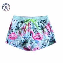 Women Summer Shorts Casual Drawstring Waistband coconut wind graffiti 3D print Beach Style Swim Pool with Pocket Female Shorts boys tiger print vest with ornate print drawstring shorts