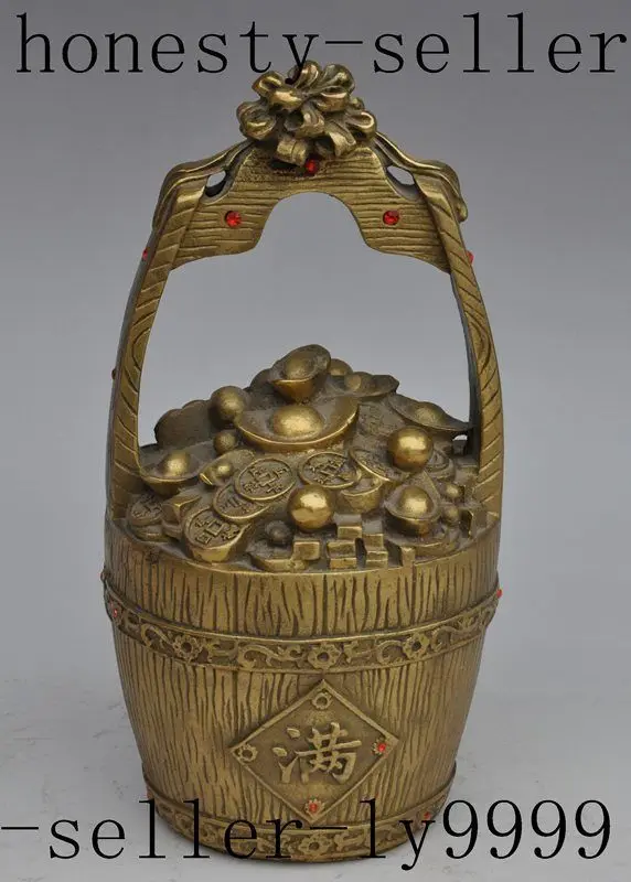 

chinese folk bronze wealth money Dragon Boat Ship Vessel Smooth sailing statue