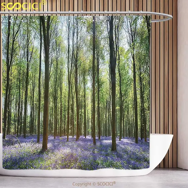 Funky Douchegordijn Bos Dode Oude Takken Armen Ledematen Verdriet Symbool Levensboom Uitloper