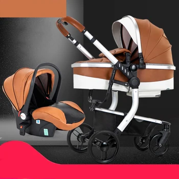 

EU High landscape 0-3years old baby stroller can sit two-way four-wheel shock absorber folding small newborn baby stroller