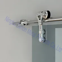 Димон Горячая Нержавеющая сталь 304 сатин Америка стиль оборудование для раздвижной двери сарая DM-SDG 7003 без бара