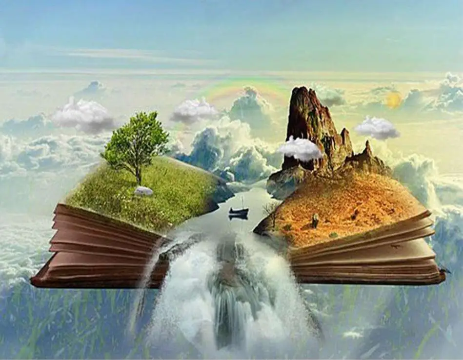 Книжный водопад