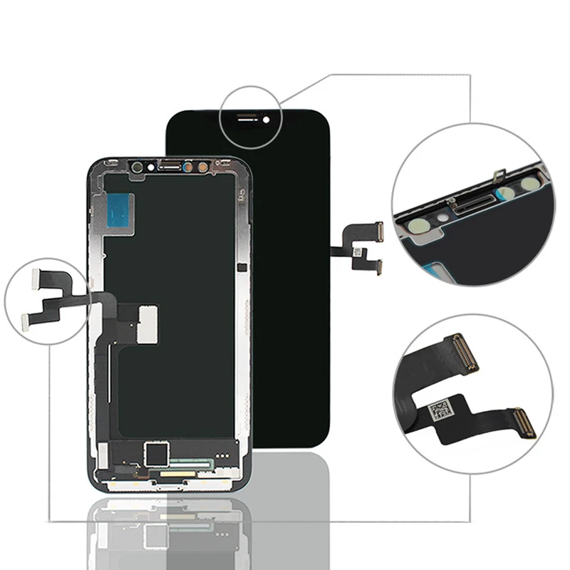 ЖК-дисплей для GX Amoled или дисплей или экран заменен на iPhone X OEM сенсорный дигитайзер в сборе