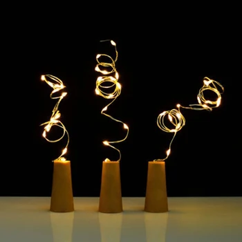 

2M 20 fairy string lights battery operated Led Bottle Cork String Light Waterproof for Christmas Valentines Wedding Decoration