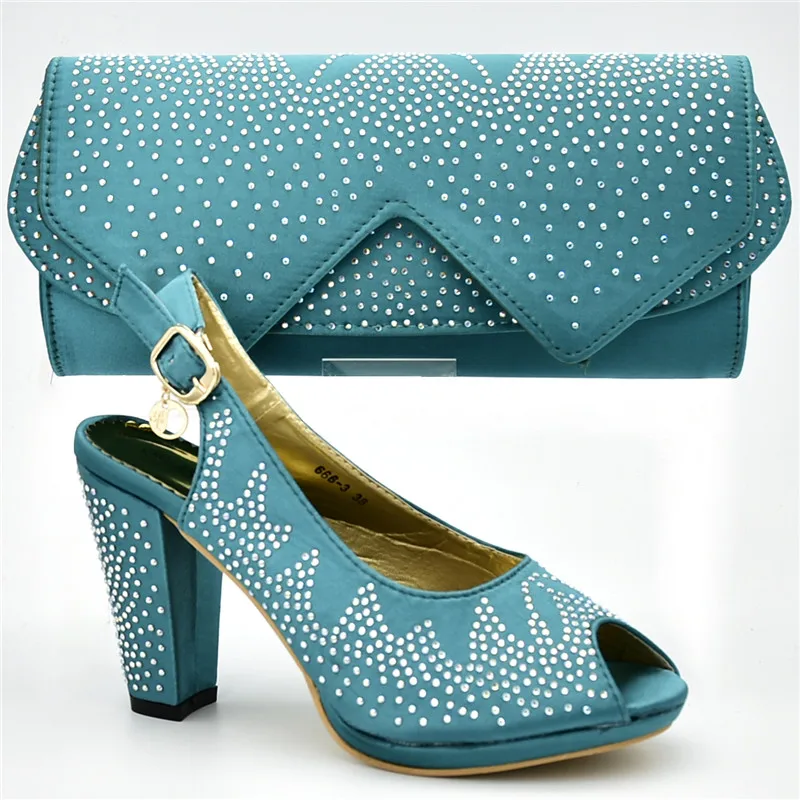 Новые модные итальянские женские туфли и сумочка в комплекте, комплект из туфель и сумочки, украшенный стразами, обувь для вечеринок и сумочка