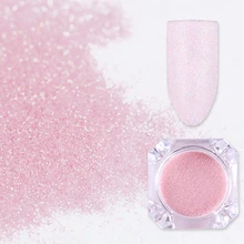 Розовый ногтей Блеск порошок жемчуга сверкающих пигмент ногтей UV гель для ногтей украшения пыли Маникюр Аксессуары