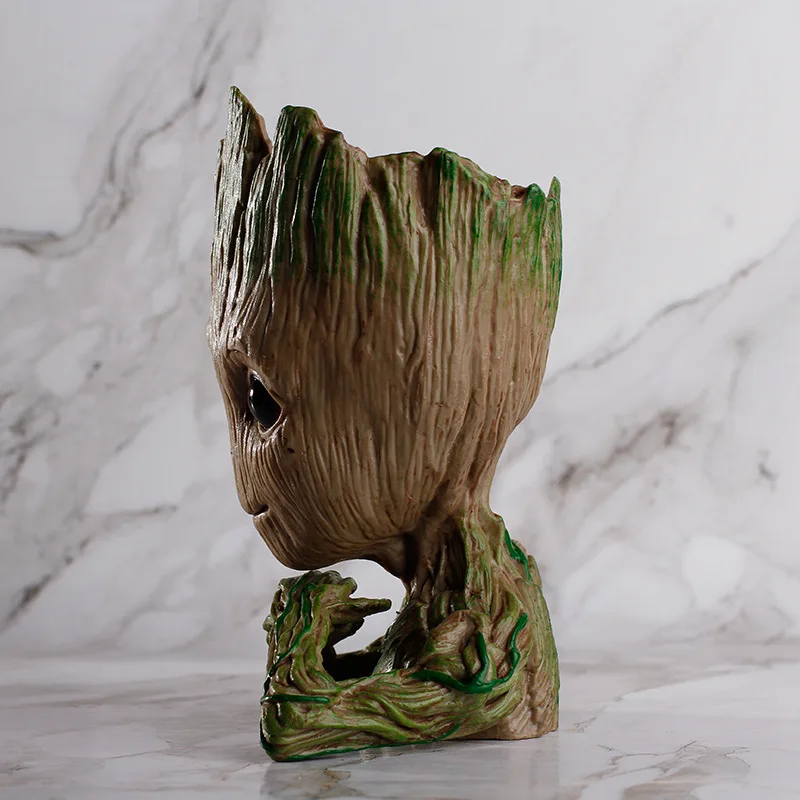 14cm Movie Groot Planter Pot Guardians of the Galaxy Action Figures Flowerpot Cute Model Toy Pen Pot Toys For Children Gifts
