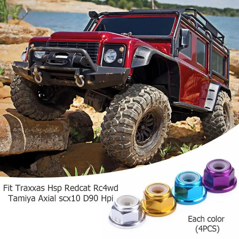 4 шт. технические стопорные гайки для Traxxas Hsp Redcat Rc4wd Tamiya Axial Scx10 D90|Детали и