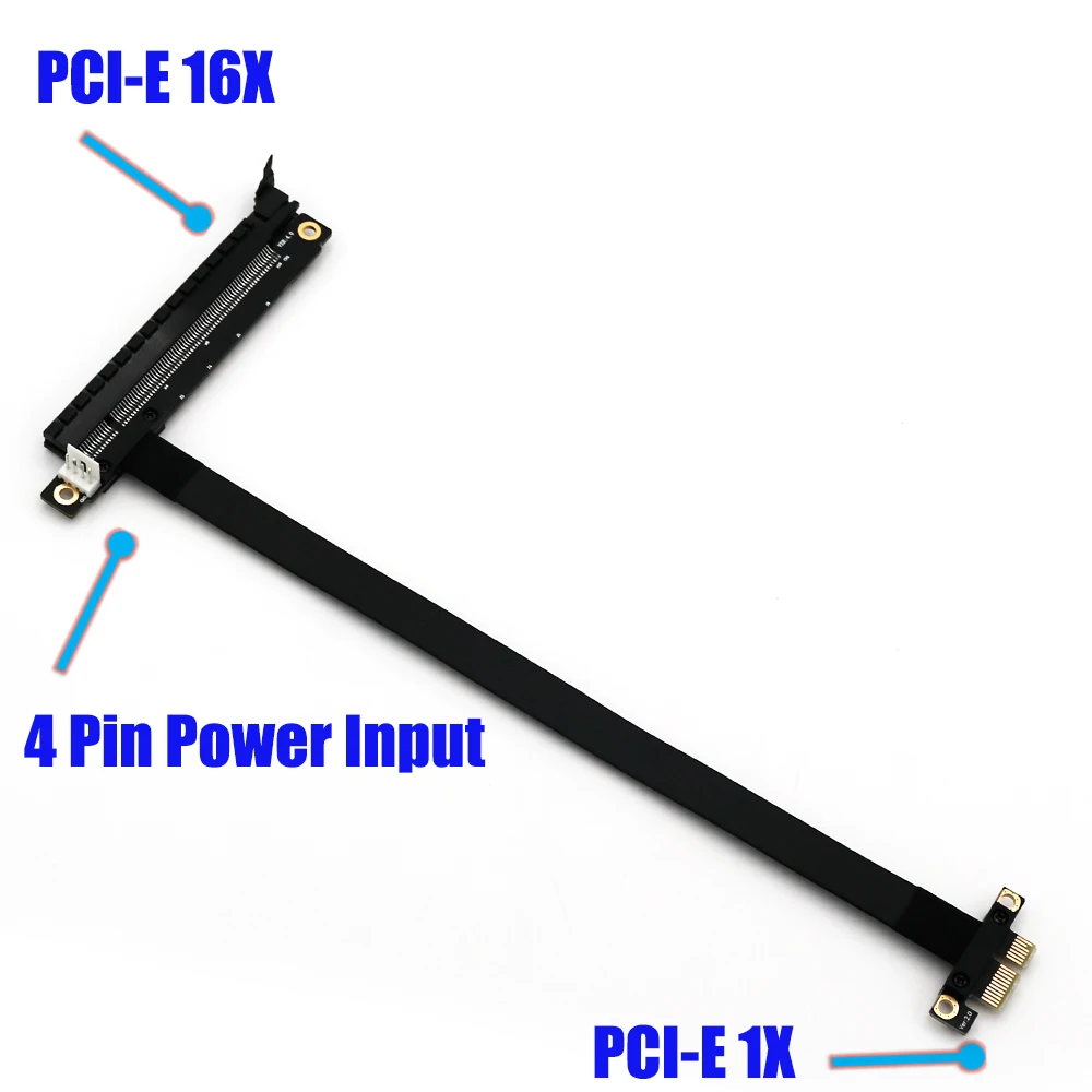 PCIE 1X TO 16X гибкий Удлинительный кабель PCI Express адаптер 1 to 16 X Райзер карта расширения