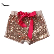Одежда для младенцев pudcoco, детские шорты с бантом для маленьких девочек, свободные шорты с высокой талией и блестками, От 6 месяцев до 5 лет Helen115
