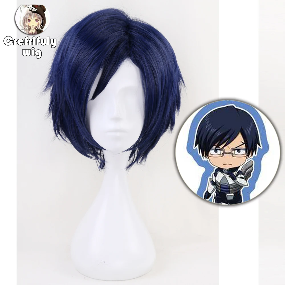 Новый Аниме Boku no Hero Academia Tenya парик iida косплэй костюм мой герой Academia короткие волосы вечерние loween Y Искусственные парики + бесплатная парик