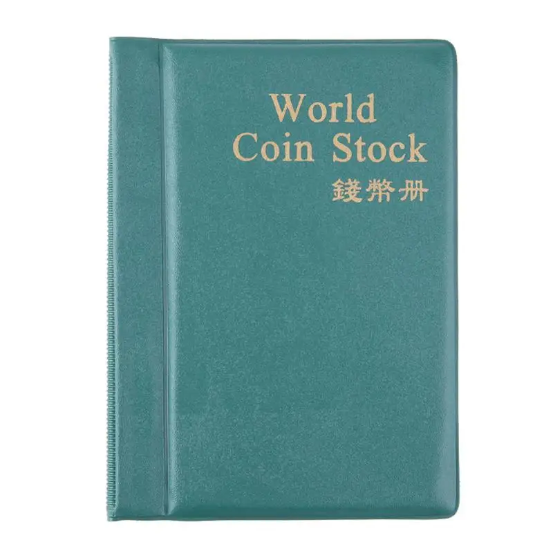 60 Pockets Coin Holders Collecting Album Storage Coin Collection Supplies Green