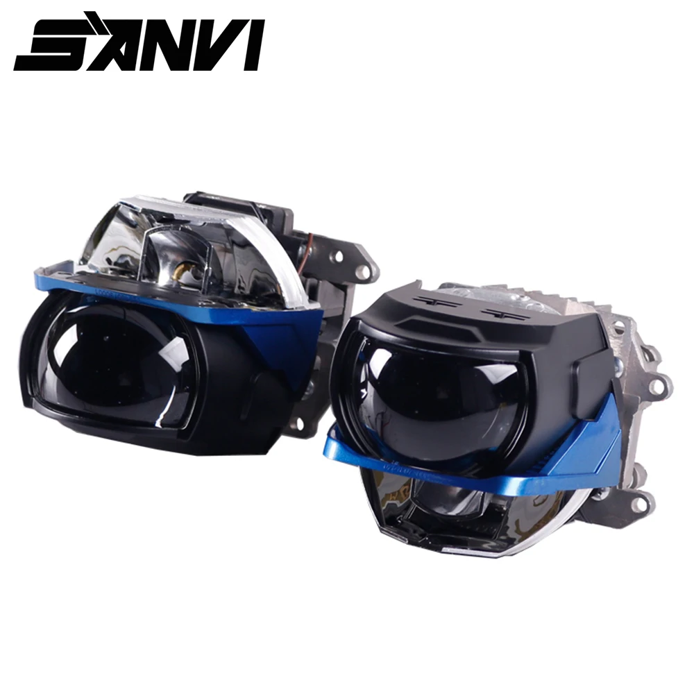 Sanvi Pcs L L Bi Led Lens Headlight W K Hi Low Beam Car Led