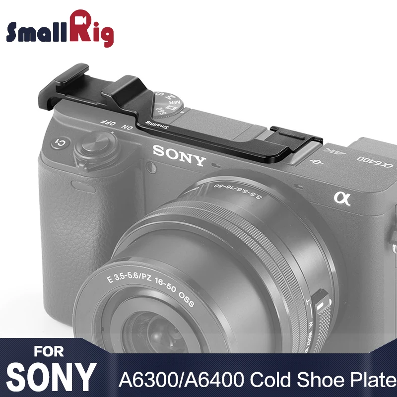 

SmallRig DSLR Camera Rig Cold Shoe Relocation Plate for Sony A6300/A6400 Camera For Vlog Microphone Monitor attachment BUC2317