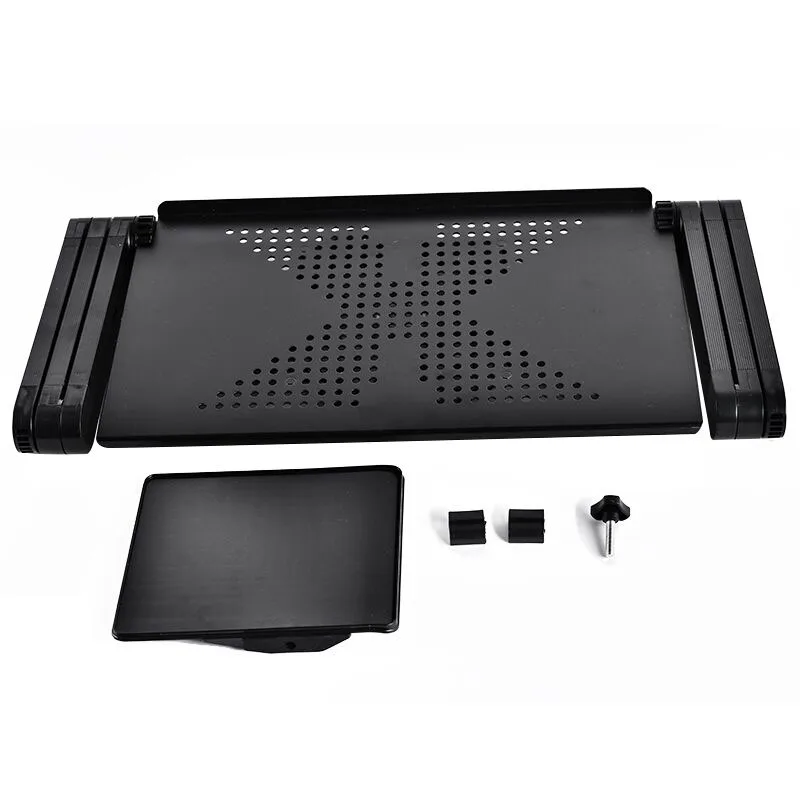 Adjustable Laptop Desk Black Table Foldable Breakfast Serving Bed Tray Cozy Computer Desk Portable Home Furniture Practical Desk Adjustable Laptop Desk Black Table Foldable Breakfast Serving Bed Tray Cozy Computer Desk Portable Home Furniture Practical Desk