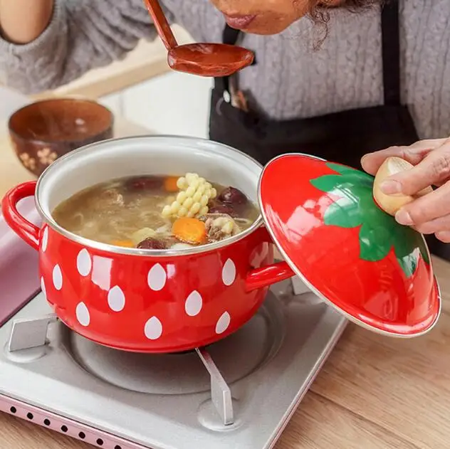 Eanmel суповый горшок кухонный инструмент кухня кухонная посуда Hotpot плита эмалированный Фарфор керамический молочный сырный горшок кастрюля пищевая чаша