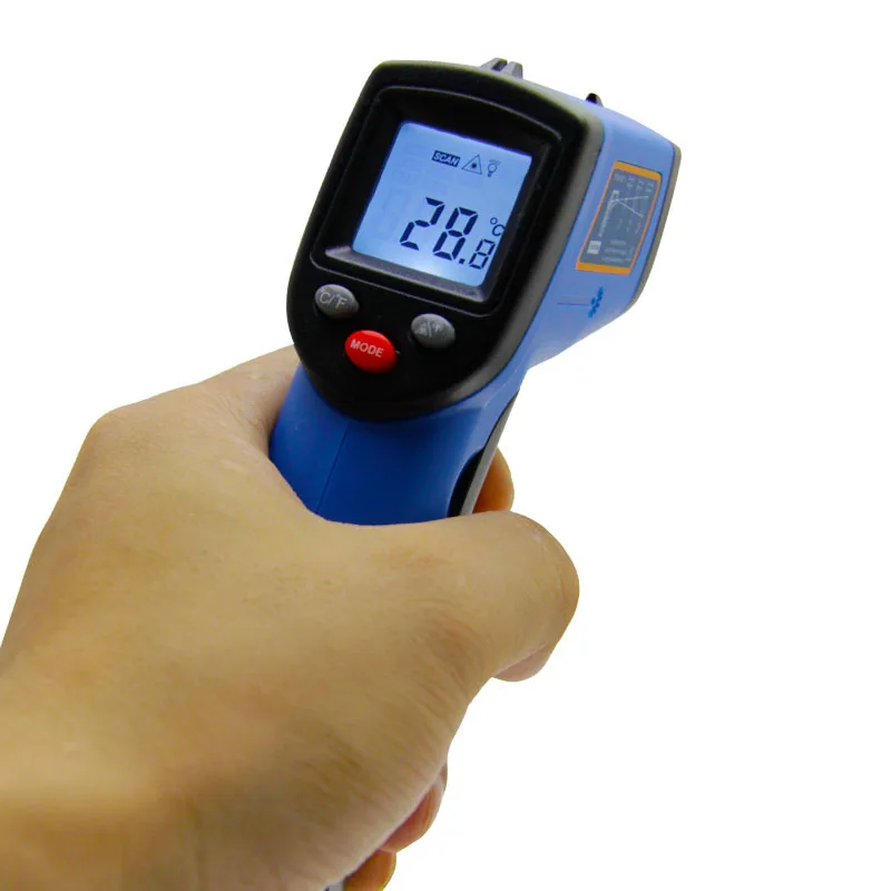 

GM321 Digital infrared thermometer -50~380C (-58~716F) 0.1-1.0 Adjustable IR Point Gun Pyrometer Laser Non contact