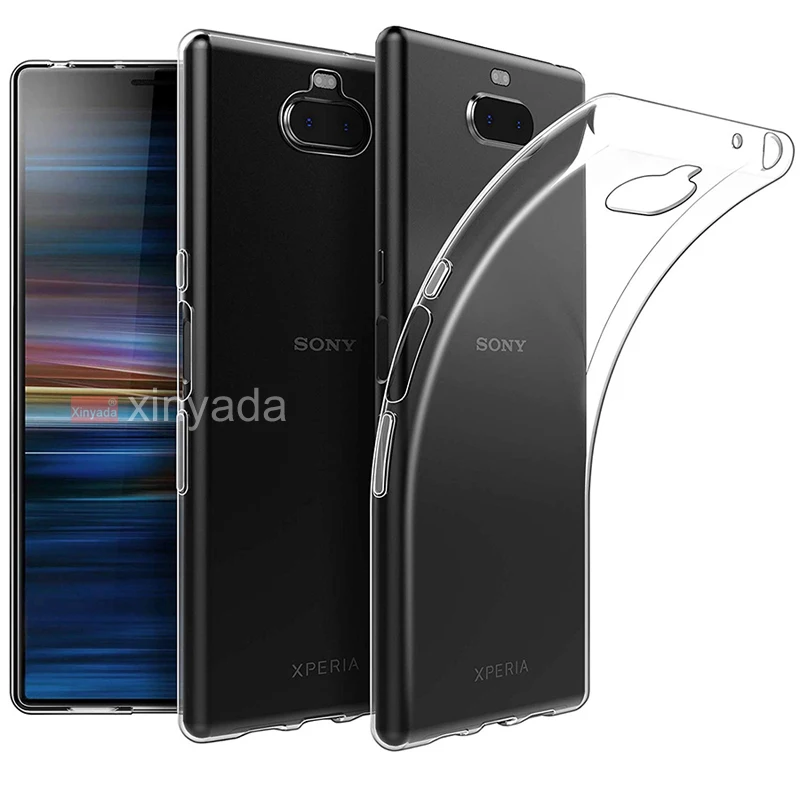 Чехол для Sony Xperia 10 Plus 1 Xperia10 прозрачный чехол мягкий бампер силиконовый гель ТПУ