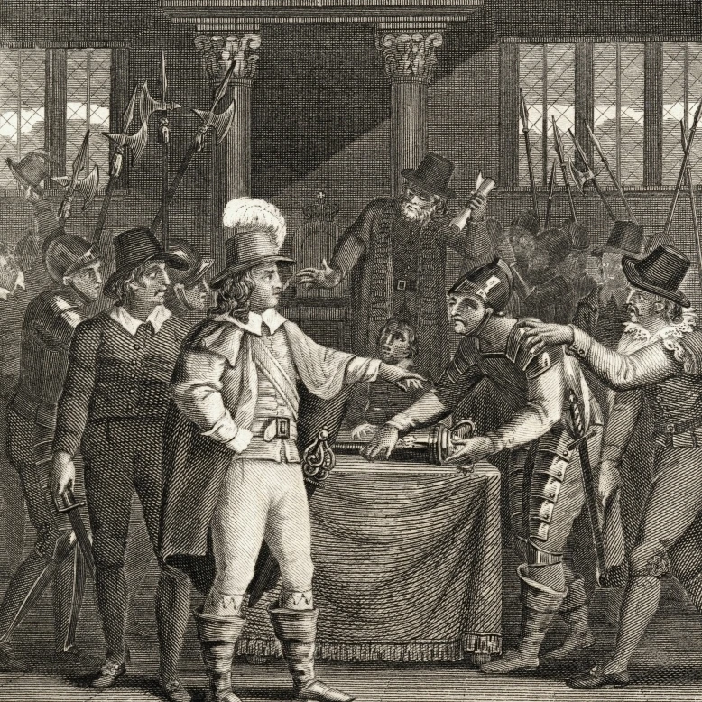 Cromwell Dissolving The Long Parliament. Printed In London For Thomas Kelly  17 Paternoster Row. Poster Print (26 x 34)