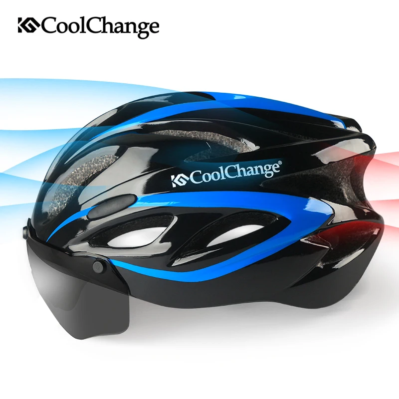 Велосипедный шлем CoolChange цельнолитой ультралегкий для горного велосипеда с