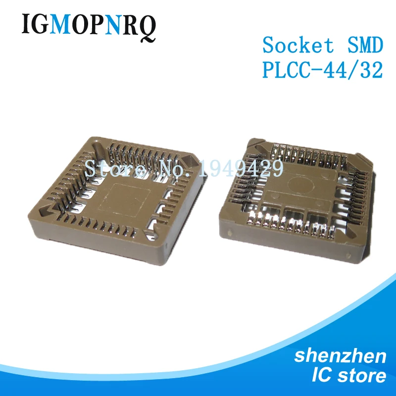 50 PCS  PLCC44 44 Pin Surface Mount DIP Socket adapter 