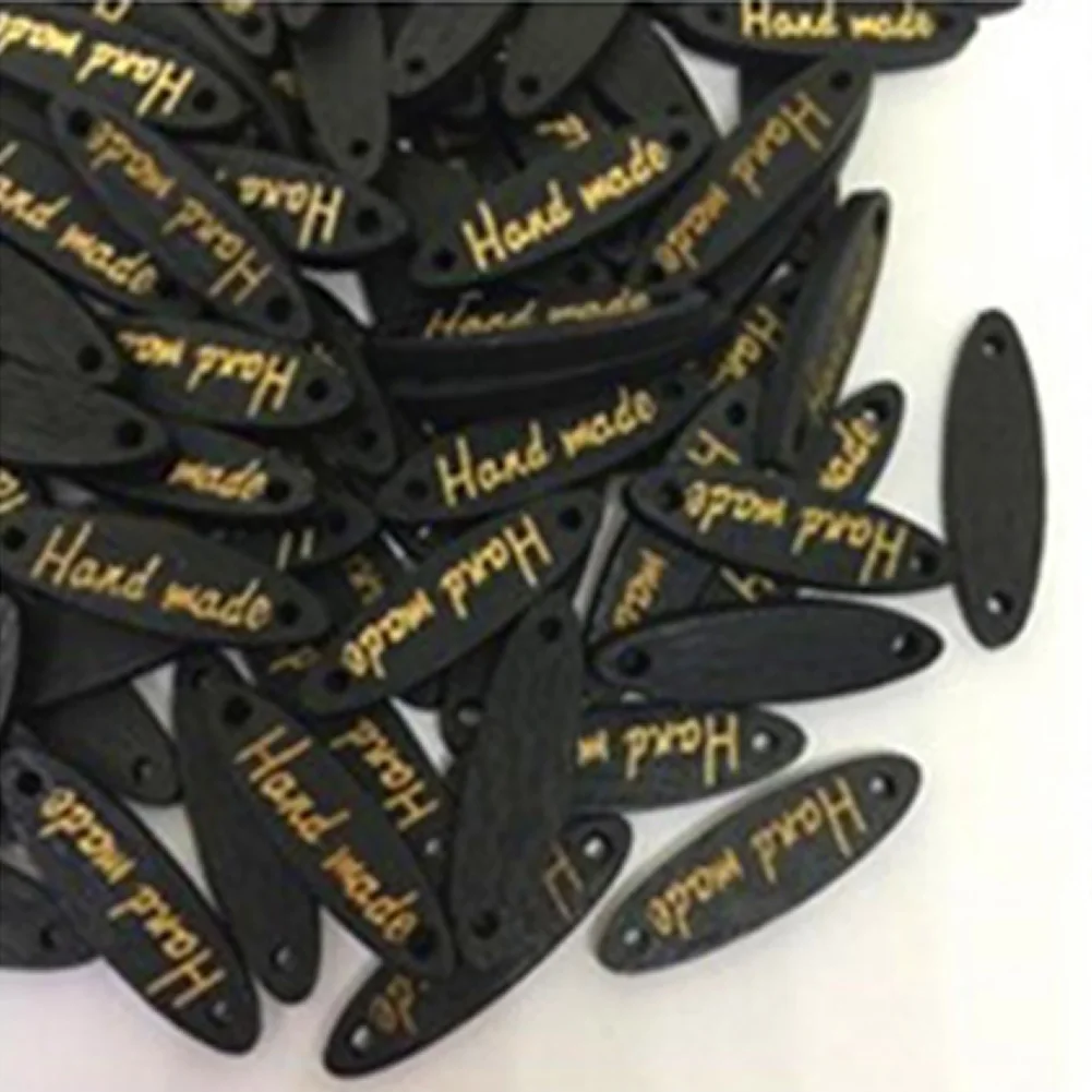 

50PCS Connectors DIY Wooden 2 Holes Handmade Accessories Sewing Craft Fastener Nameplate Decoration Button