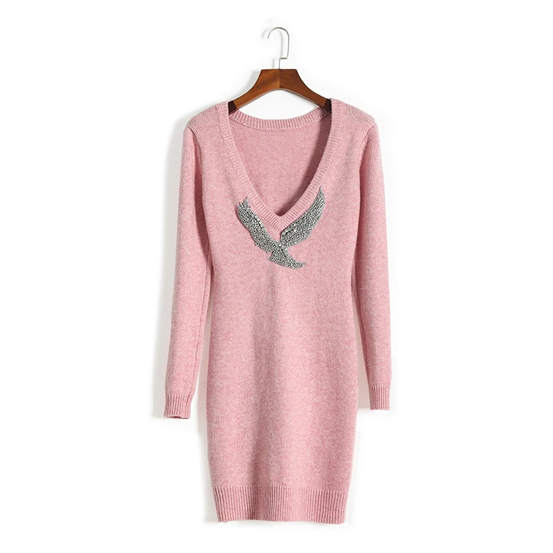 Vrouwen Jurk Sale Oekraïne Zanzea vrouwen Gebreide Jurk 2019 Nieuwe Slim V-hals Diamond-cut Kasjmier Warme Winter Bodycon lange Mouw Vrouwen Jurk Sale Oekraïne Zanzea vrouwen Gebreide Jurk 2019 Nieuwe Slim V-hals Diamond-cut Kasjmier Warme Winter Bodycon lange Mouw