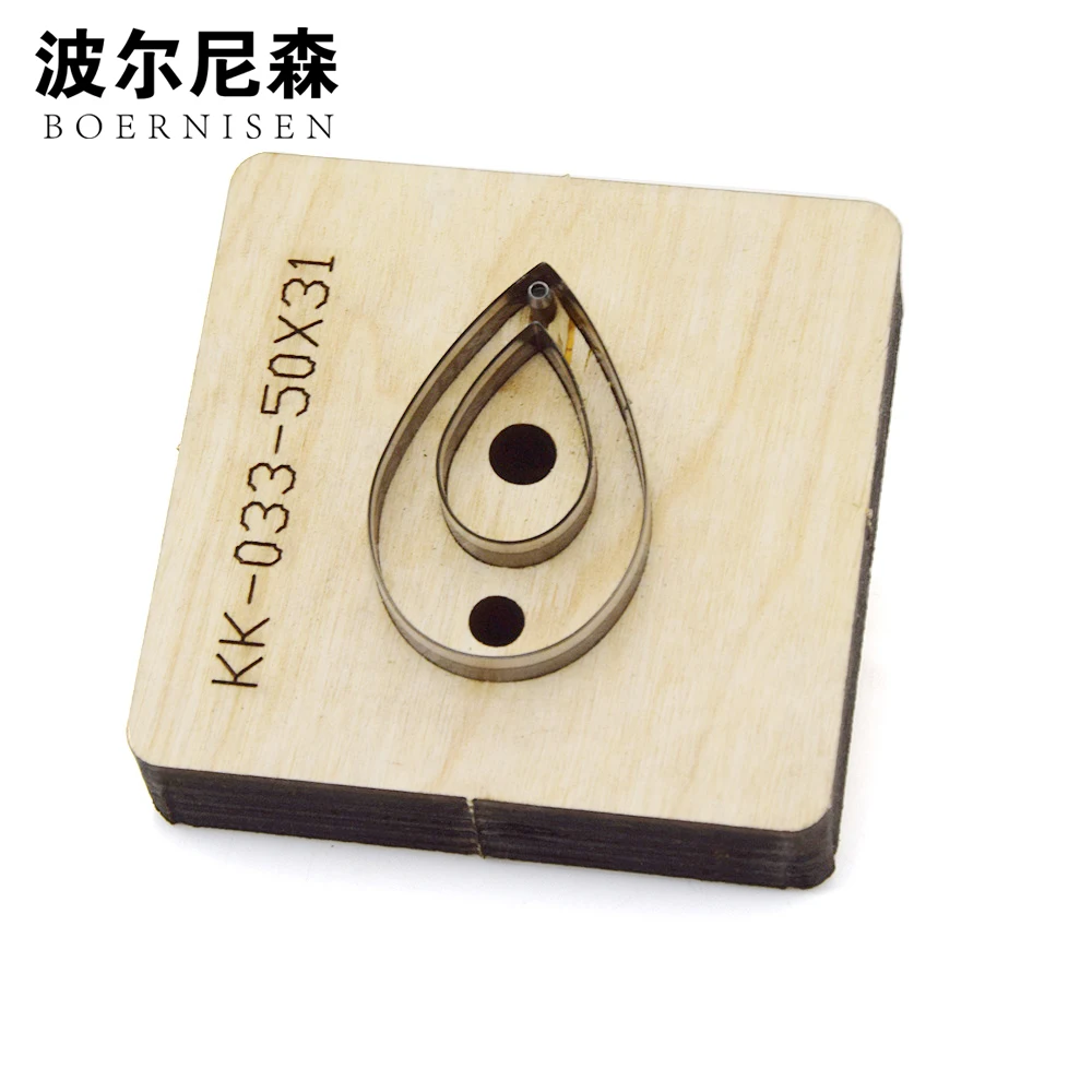

BOERNISEN cutter leather earrings cutting stencil leather decorative earrings template die cutting machine Clicker mould