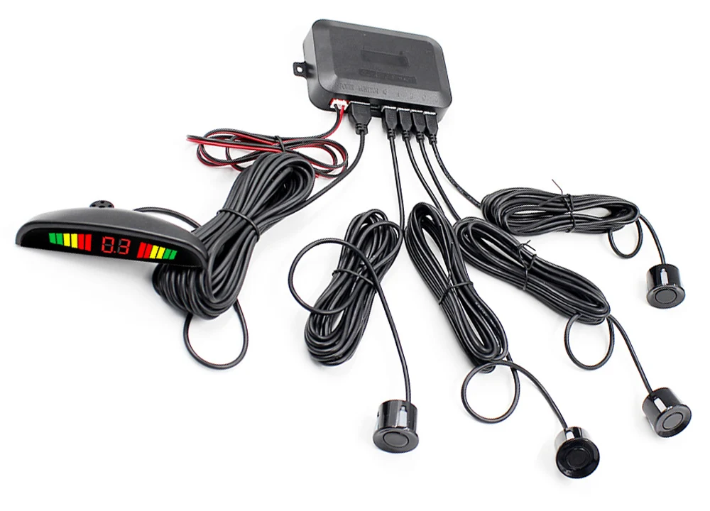 Авто Led Парковка Сенсор Автомобильная электроника 4 Сенсор s обратный резервный помощь Антирадары легким сердцем монитор Системы