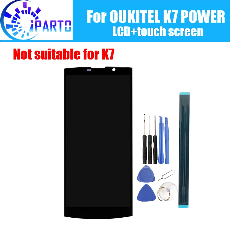 Скидка 6,0 дюймов OUKITEL K7 POWER font b lcd b font дисплей + сенсорный экран 100% оригинал протестированный font b lcd b font дигитайзер стеклянная панель Замена для K7 POWER