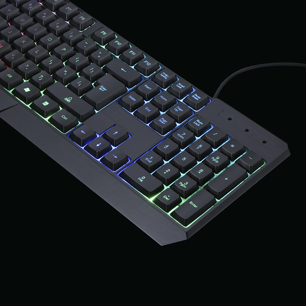 MOTOSPEED 104 игровая для киберспорта клавиатура USB Проводная светодиодсветодиодный