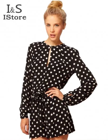 express polka dot jumpsuit
