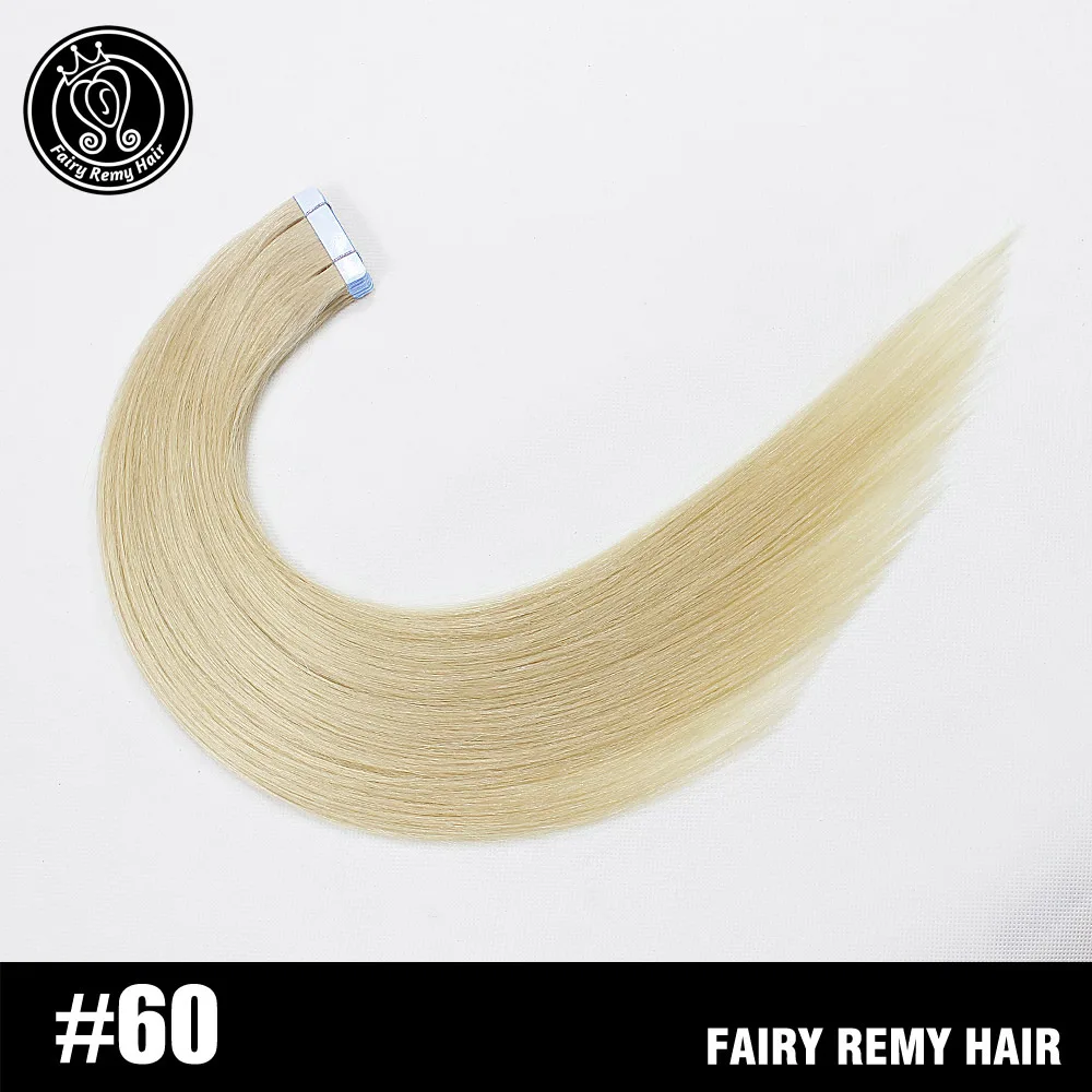 Сказочные волосы remy 2,0 г/шт. 16 дюймов настоящие волосы Remy прямые из искусственной кожи уток человеческие шарики клея для наращивания волос на наращивание волос Бесшовные ленты ins - Цвет: #60