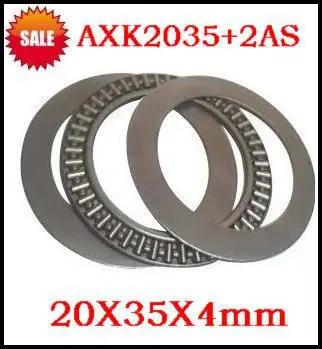 AXK2035+2AS Needle Roller Thrust Bearings with 2 Washers 20x35x4mm Bearing