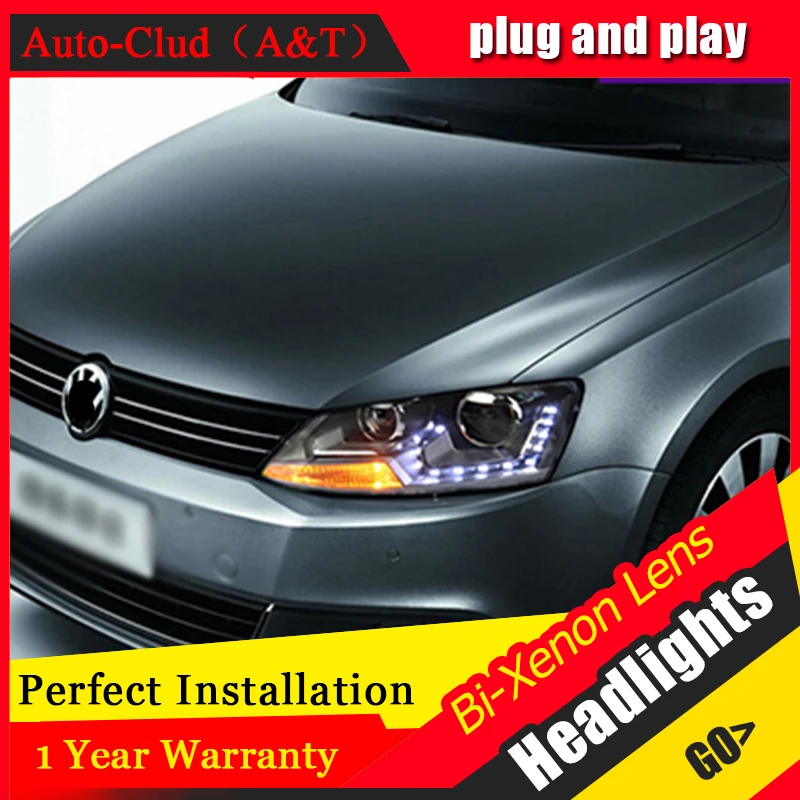 Auto Clud 2011 2014 For vw jetta mk6 headlights car styling For vw jetta head lamps