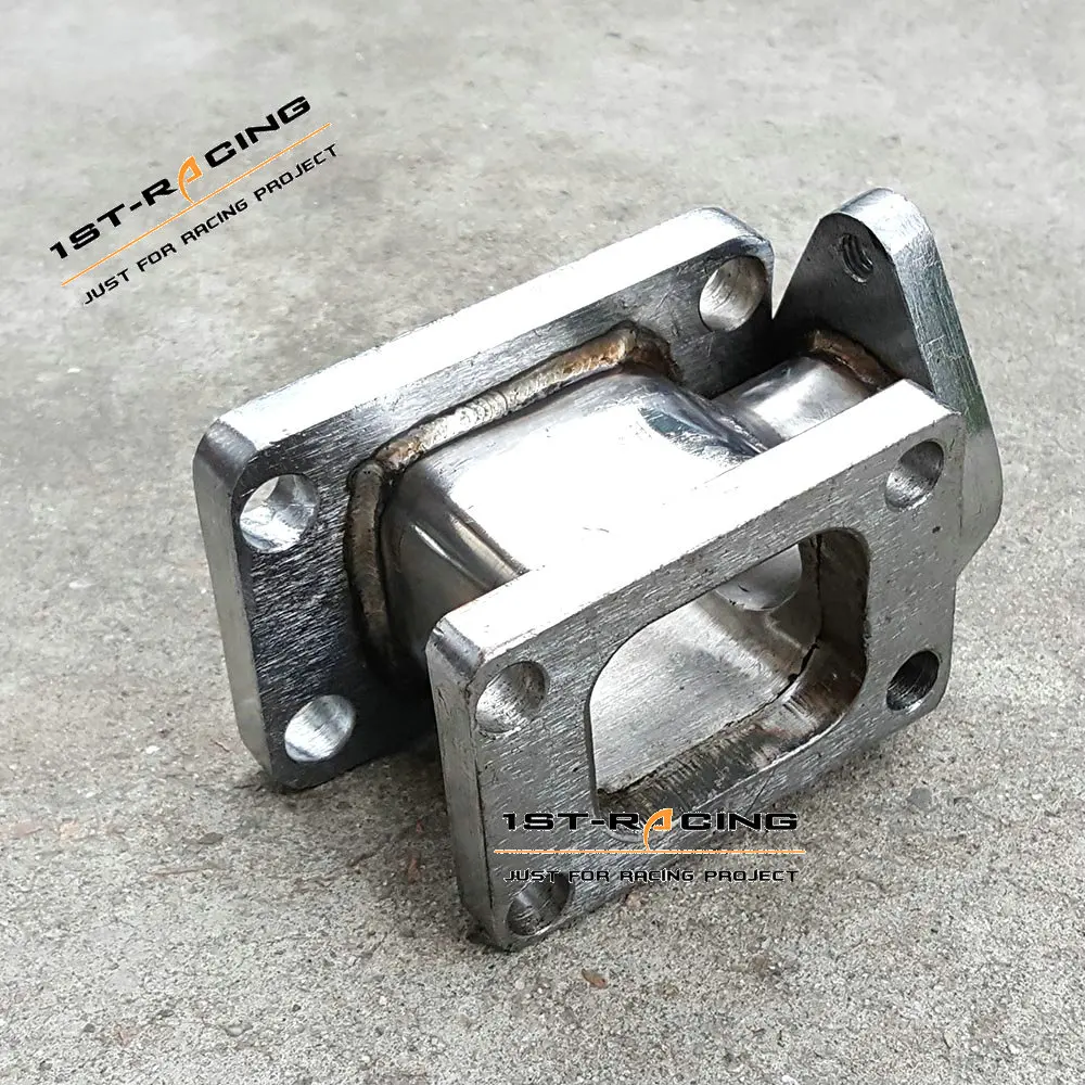 T3 to T4 Turbo Manifold Conversion Adapter with 38mm Wastegate Flange SS304 |
