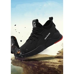Practical All Season Wear Resistant Outdoor Protect Puncture Proof Men Shoes Mesh Work Industries Net Surface Anti Slip Sneakers Practical All Season Wear Resistant Outdoor Protect Puncture Proof Men Shoes Mesh Work Industries Net Surface Anti Slip Sneakers