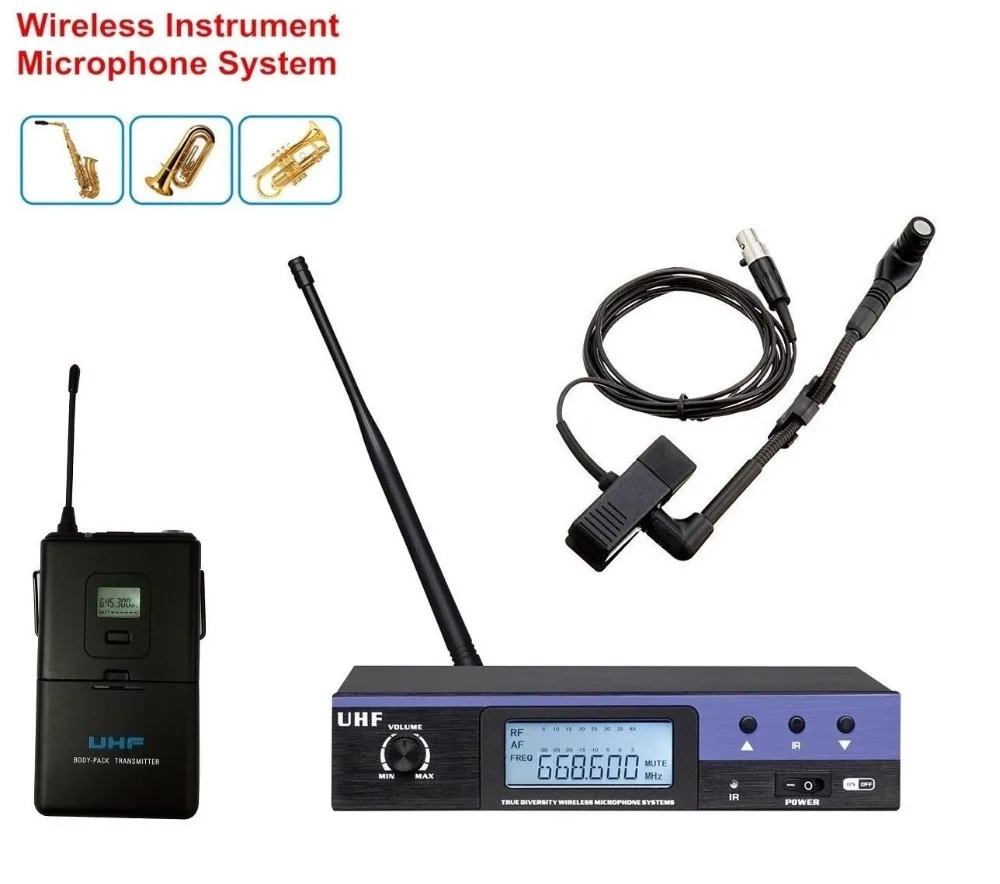 

Professional UHF Wireless Instrument Microphone System w Beta 98H/C microfoon Microphone