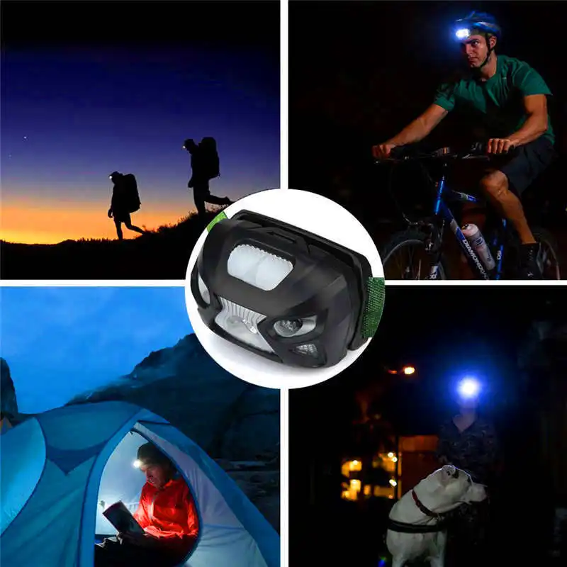 3000LM XPE LED IR Sensor Headlamp USB Rechargeable Camping Hiking Headlight lanterna bicicleta powerful led flashlight #4S1 (3)